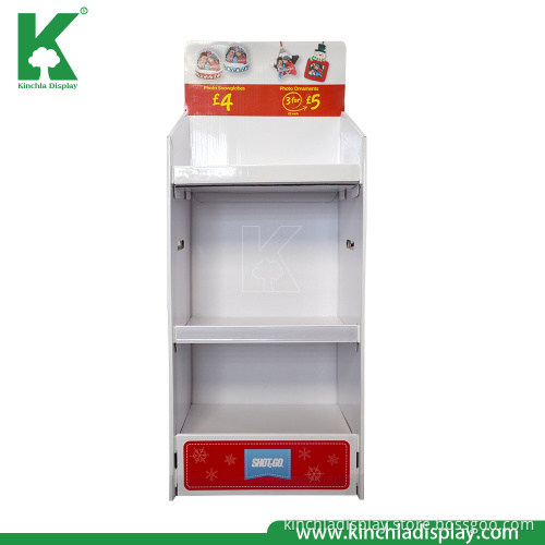 Easy Assemble Supermarket Children Toy Product Corrugated Floor Shelf Display Stand